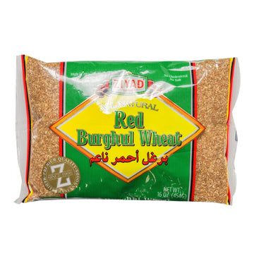 Ziyad Red Burghul, Bread Filler Perfect for Bread Crumbs, Oats, Tabouli, Kibbeh, Curries! 16 oz