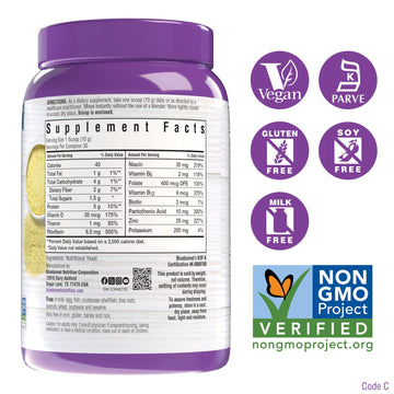 Bluebonnet Nutrition Non-Bitter Nutritional Yeast Flakes - Plant-Sourced Protein, B Vitamins & Vitamin D - Non-Gmo, Vegan, Koshe