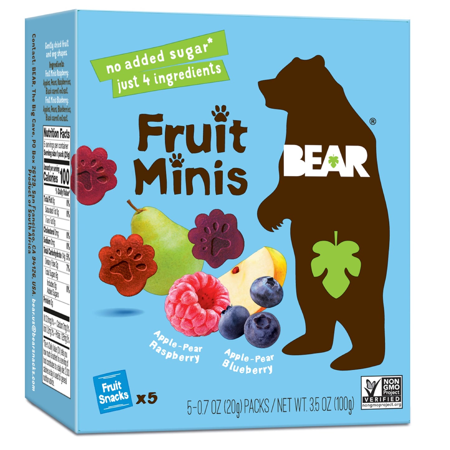 BEAR RSP BLBRY FRT MINI ( 4 X 3.5 OZ   )