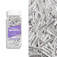 Cobakey Bright Silver Sprinkles For Cake Decorations 100G/ 3.52Oz Rods Metallic Pearl Sugar Sprinkles For Cupcake Toppers Weddin
