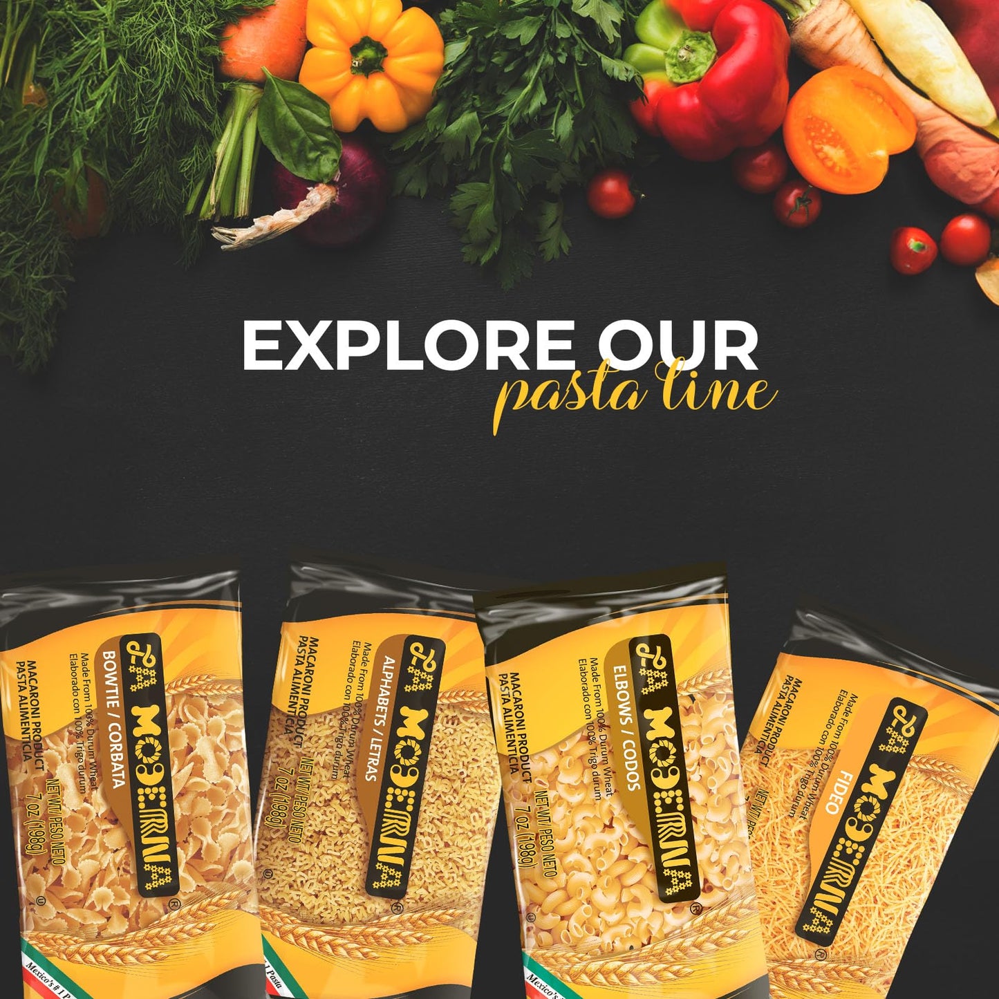 La Moderna Vermicelli Pasta, Noodles, Durum Wheat, Protein, Fiber, Vitamins, 7 Oz