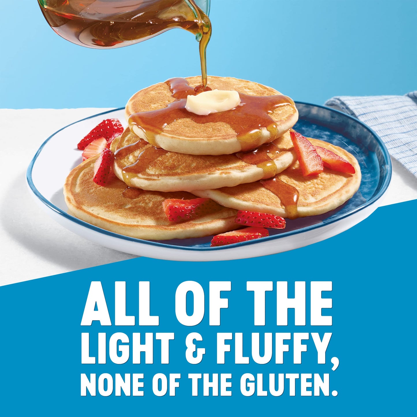 Krusteaz Gluten Free Buttermilk Pancake Mix, Light & Fluffy, 16 Oz Boxes (Pack Of 8)
