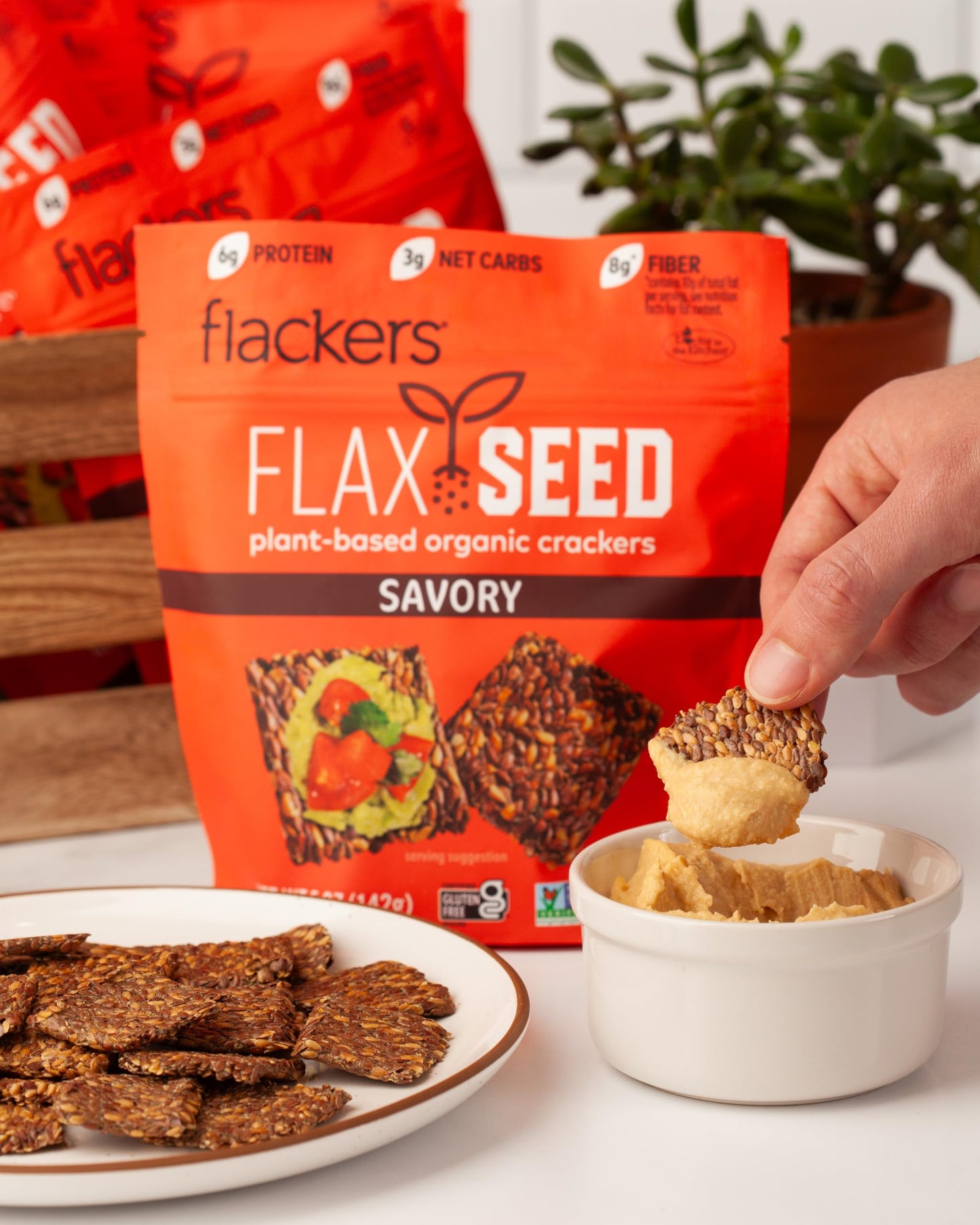 Doctor In The Kitchen Savory Flackers, 5 Ounce - 12 per case.