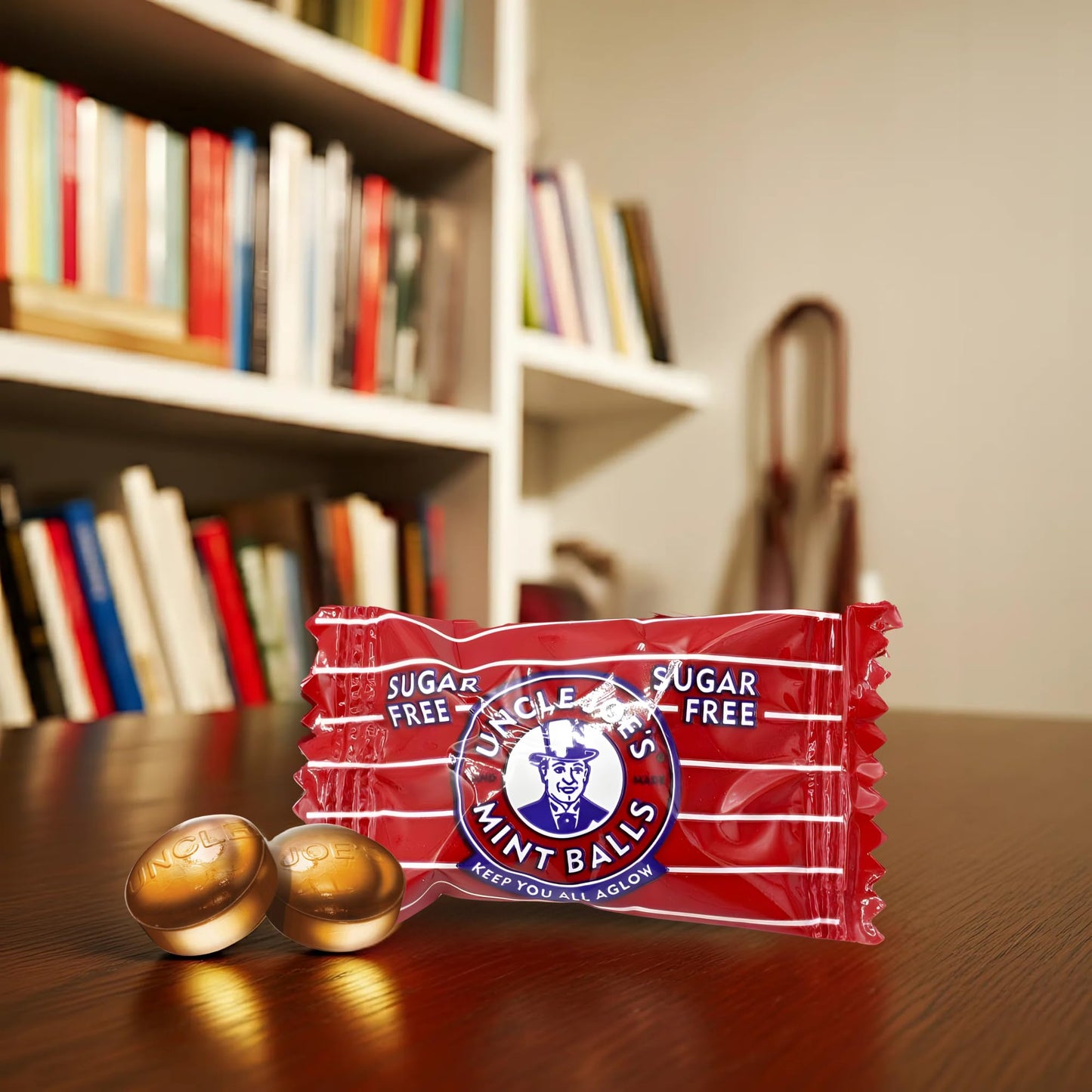 Uncle Joes Sugar Free Mint Balls | British Hard Candy Tins | Hand Cooked on Open Fires | Gluten-Free & Vegan | Individually Wra