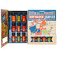 Thoughtfully Gourmet Hot Sauce Book Gift Set - 12 Flavors Including Smoky spirit-inspired flavor, Habanero, Garlic Del Fuego - 15 Count Pack