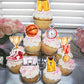 Rssta i Cupcake Toppers - 40 Pack Basketball Theme Decorations, Paper, Design 4, Model XM810