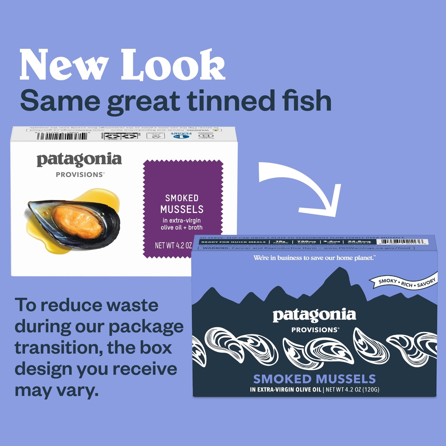 Patagonia Provisions Smoked Mussels in Olive Oil, Gluten Free, 18g Protein, 4.2 Ounce (Pack of 10)