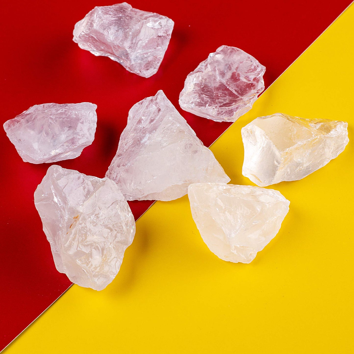 Ufeel 1Lb Bulk Rough Clear Quartz Crystal - Large 1'' Natural Raw Stones Crystal For Tumbling, Cabbing, Fountain Rocks, Decorati