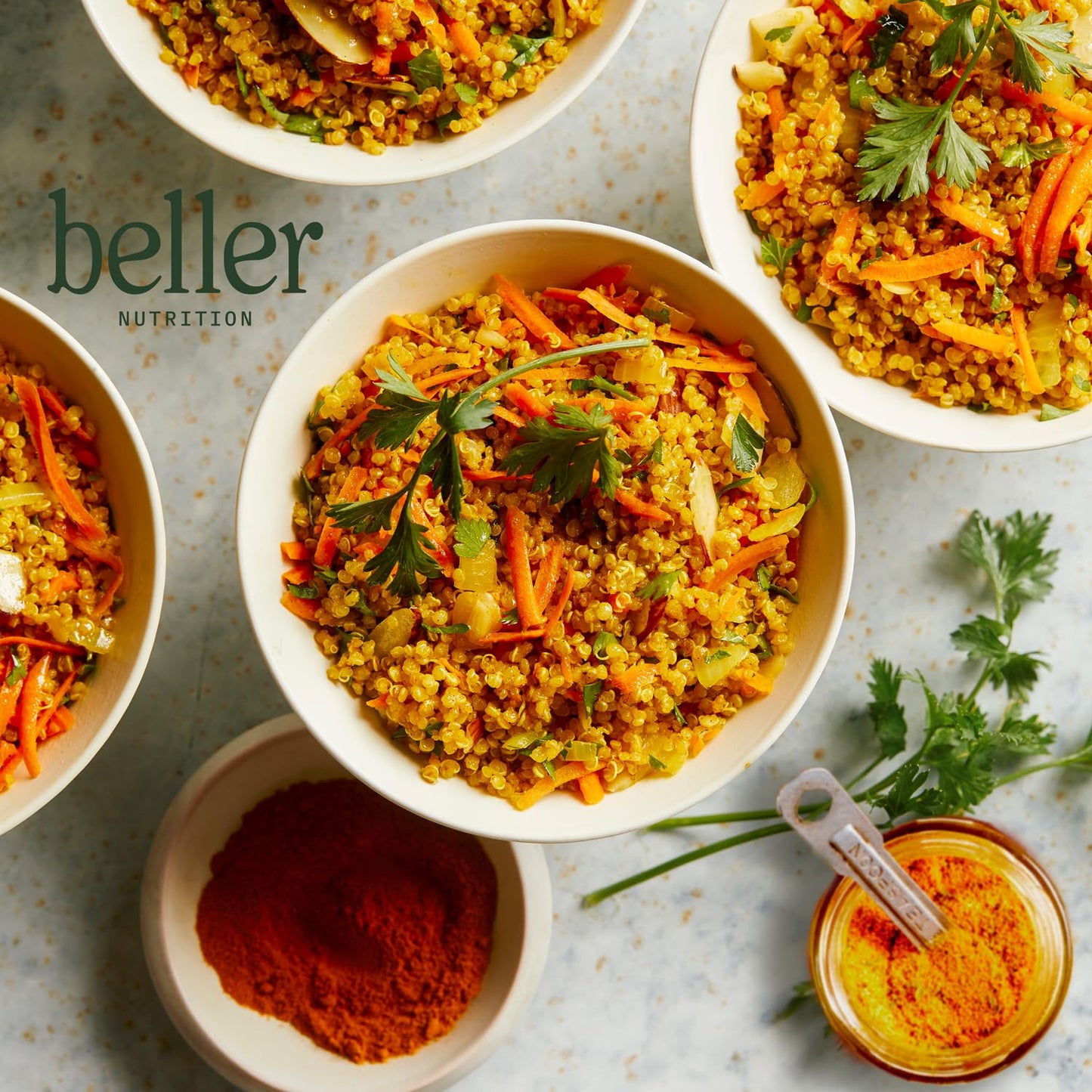 Beller Nutrition Vegitude Power | 1.4 oz | Organic Onion Powder & Garlic Powder No Salt Seasoning Spice Blend with Tumeric & Par
