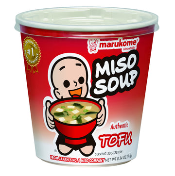 Marukome Instant Miso Soup Cup Tofu, 0.32 Ounce (Pack Of 6)