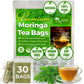 TOG999 Moringa Leaf Herbal Tea Bags, 100% Natural, Caffeine-Free, Vegan, 30 Bags