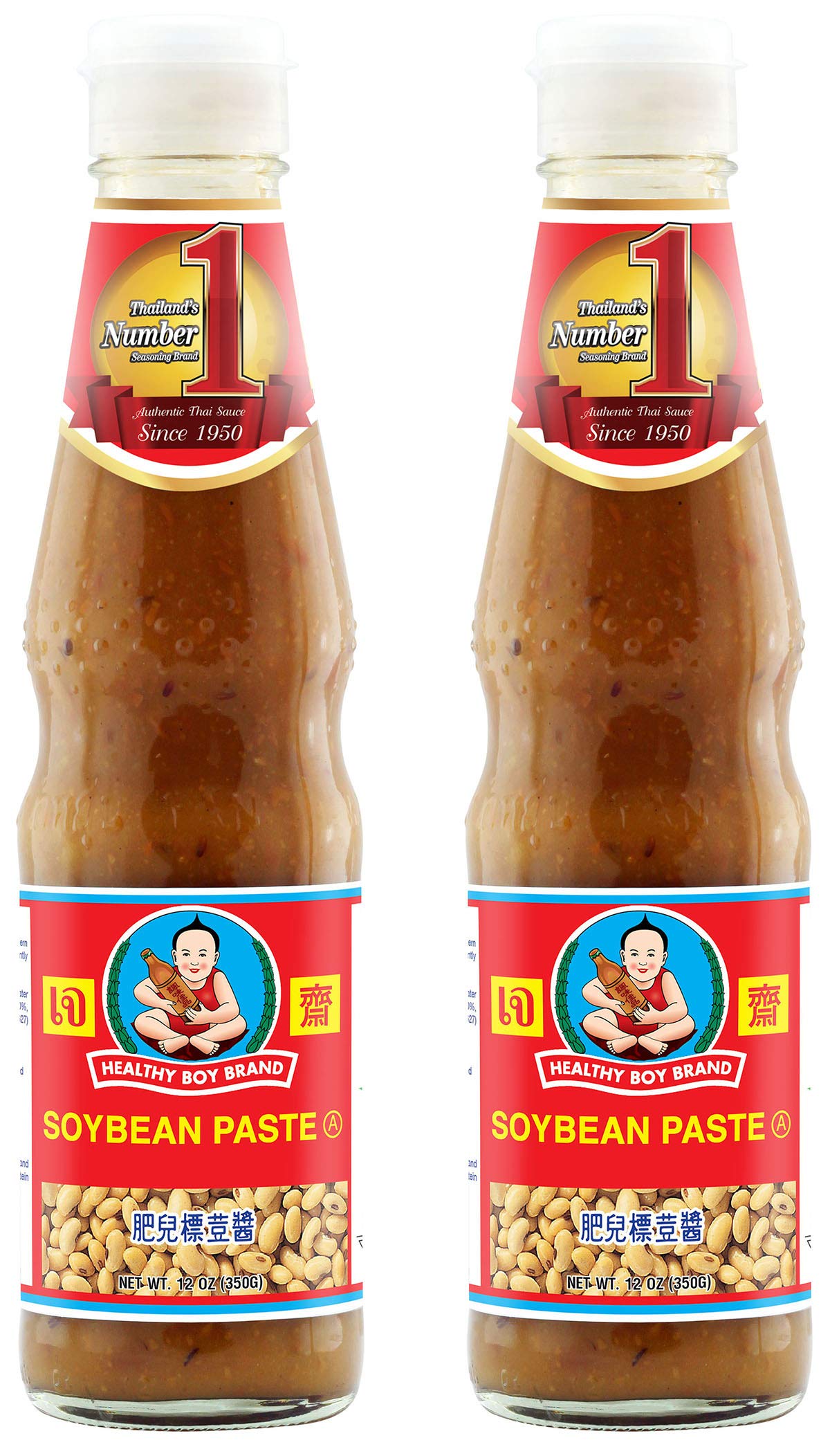 Healthy Boy Thai Soybean Paste (TaoChio), 12 Ounces (Pack of 2)