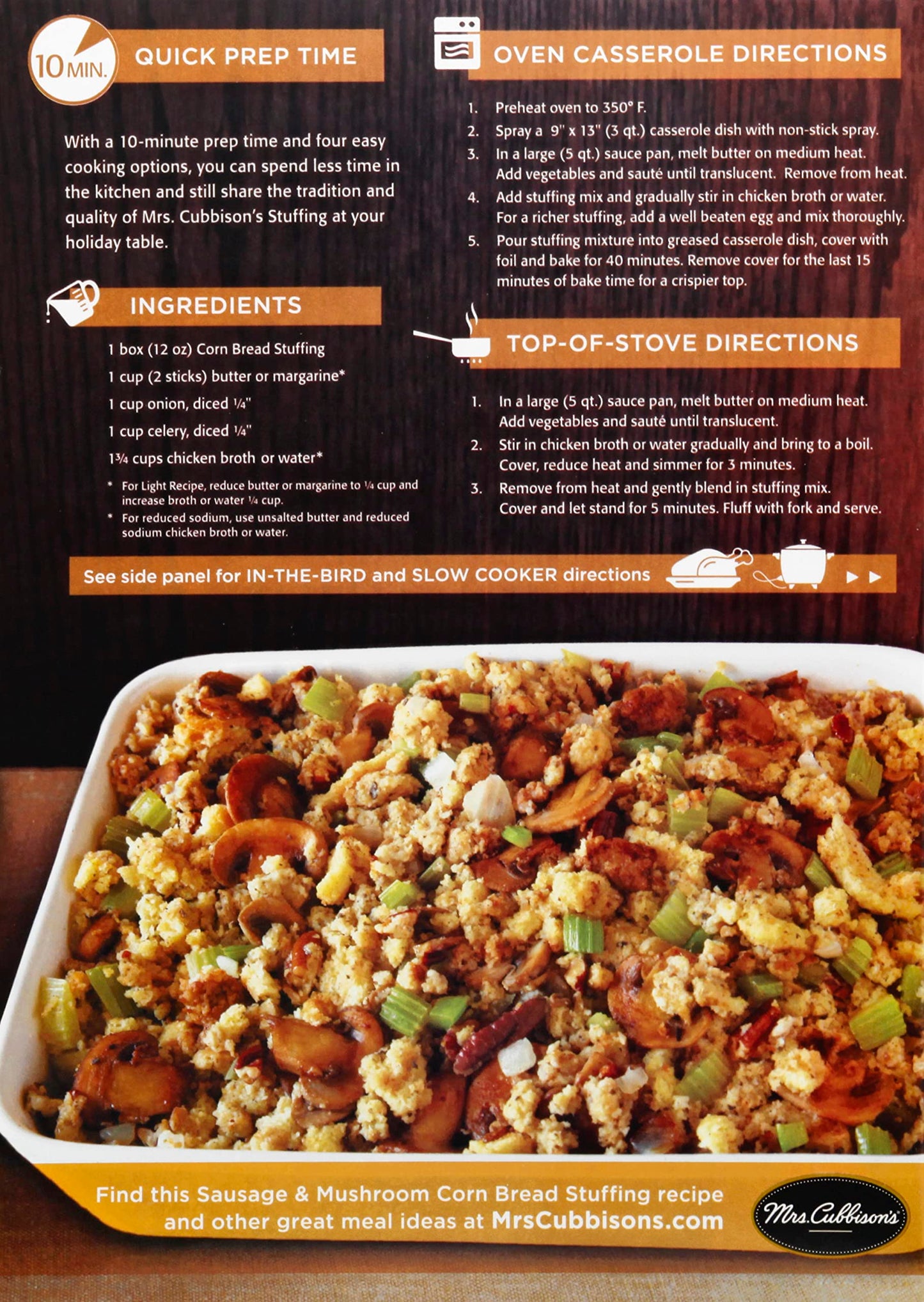 Mrs. Cubbisons Corn Bread Stuffing (12 Ounce (Pack of 6))