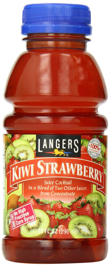 Langers Juice Cocktail, Kiwi Strawberry, 10 Ounce (Pack of 12)