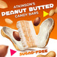 Atkinsons Sugar-Free Peanut Butter Candy Bars (1 Pound Bag - Approx. 70 Count)