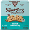Munk Pack Chewy Almond Bar, Coconut Chocolate Chip | 1G Sugar, 4G Protein, Low Carb & Keto | Gluten Free, Grain Free, Plant Base