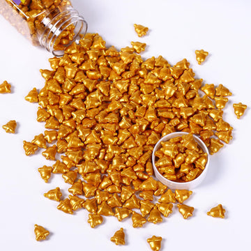 Cobakey Bells Sprinkles for Cake Decorating, Gold Bells Sprinkles Perfect for Cupcake Toppers Wedding Party Valentines Halloween