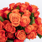 Benchmark Bouquets - 50 Stem Enhanced Orange Roses (2 Bundles Of 25; Vase Not Included) - Fresh Flowers For Delivery - Gift For Graduation, Birthday, Anniversary, Sympathy, Get Well, Congratulations