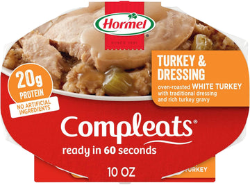 HORMEL COMPLEATS Turkey & Dressing with Gravy, 10 Ounce (Pack of 6)