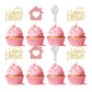 Gyufise 24 Pack Sweet Home Cupcake Toppers Glitter Key Housewarming Cupcake Picks For Welcome New Home Theme Party Cake Decorati