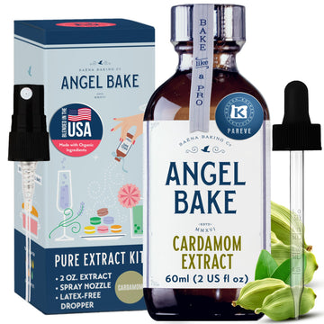 Pure Cardamom Extract for Baking and Mixology- Premium Natural Flavoring for Cooking, Desserts, Beverages - Kosher, Keto Friendl