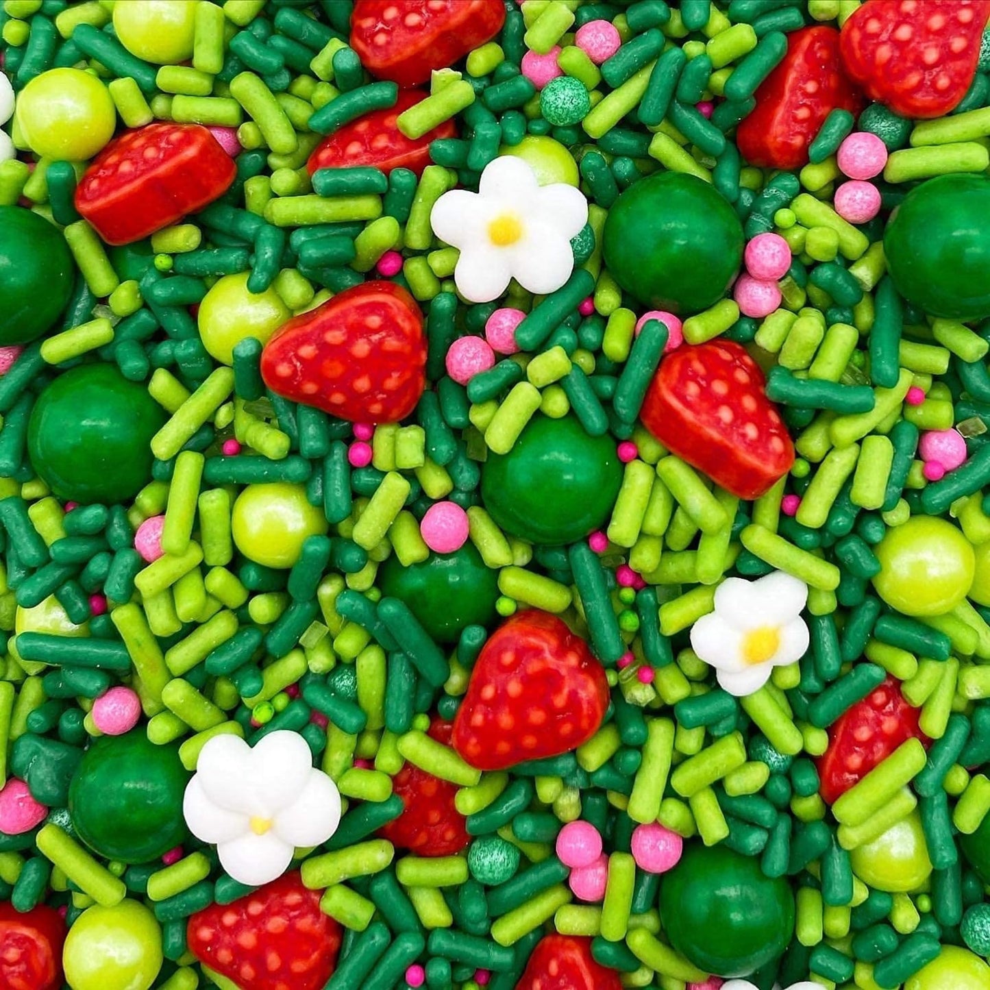 Strawberry Fields Sprinkle Mix By Simply Sucr   | Strawberry Shortcake Sprinkles | High Quality Sprinkles | Strawberry Sprinkles