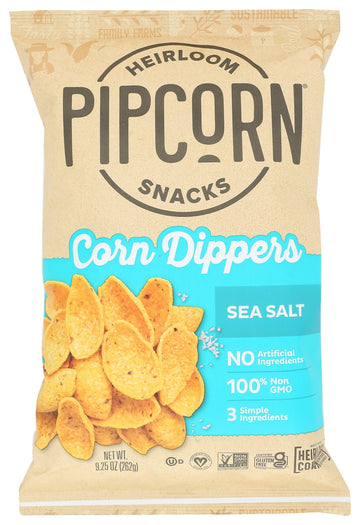 Pipsnacks Little Dipper Corn Chips Sea Salt, 925 Oz