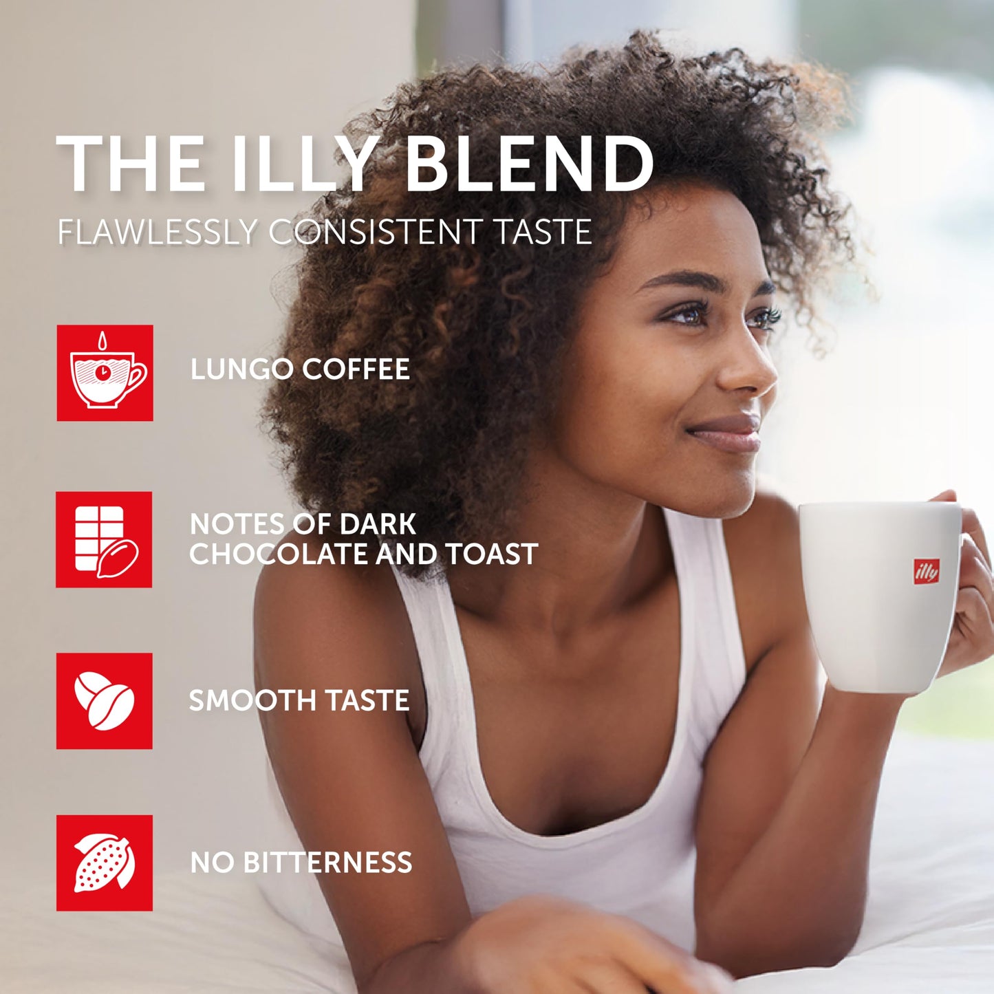 Illy Espresso compact pieces - Intenso Lungo Roast Coffee - 10 Count (Pack of 5) - Compatible with Nespresso Machines