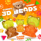 LAETAFOOD Sugar-Free Gummy Bears, Assorted Fruit Flavors, 1 Pound Bag