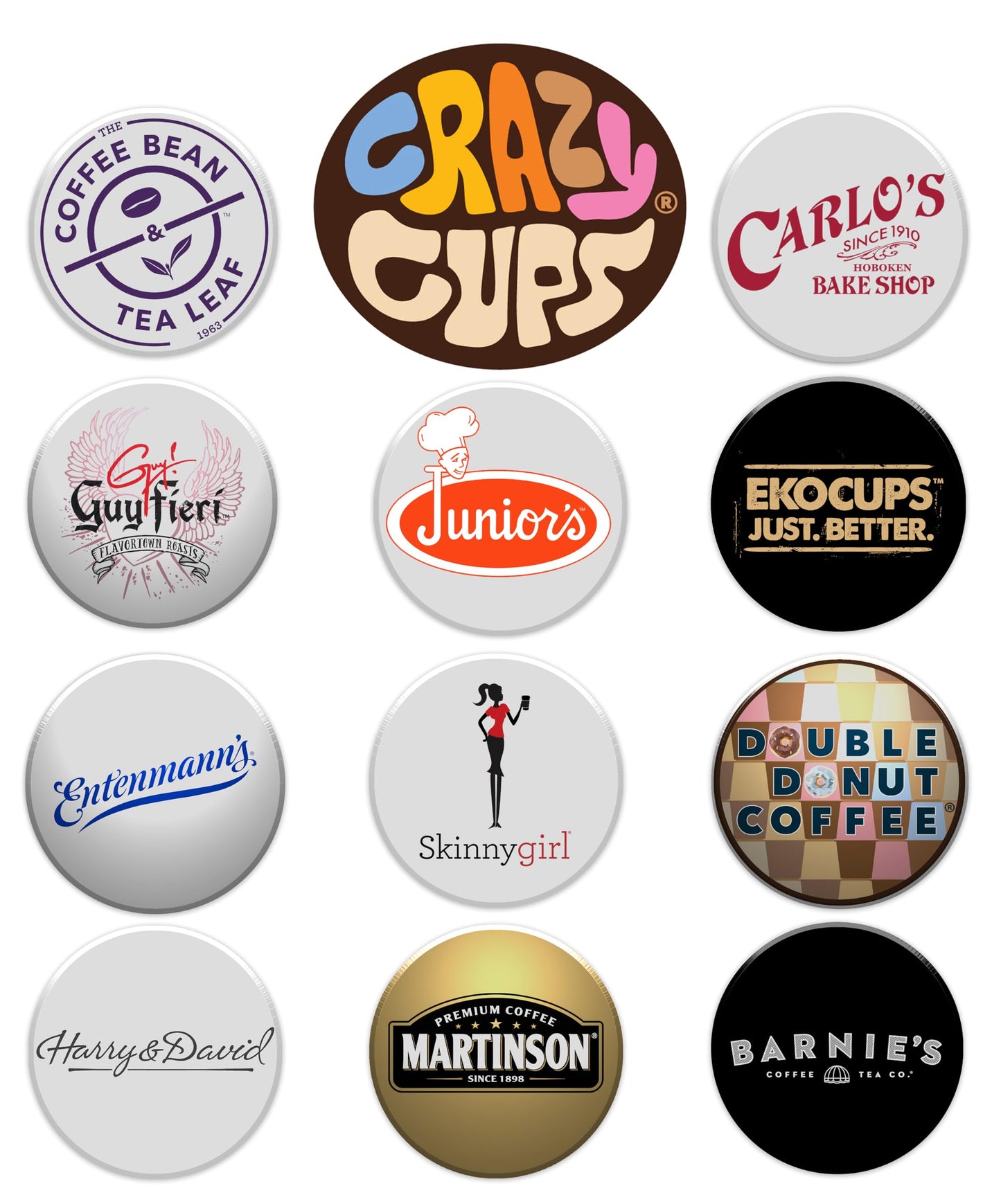 Crazy Cups Flavored Coffee Pods Variety Pack for Keurig, Assorted Flavors, 36 Count, Pack of 1