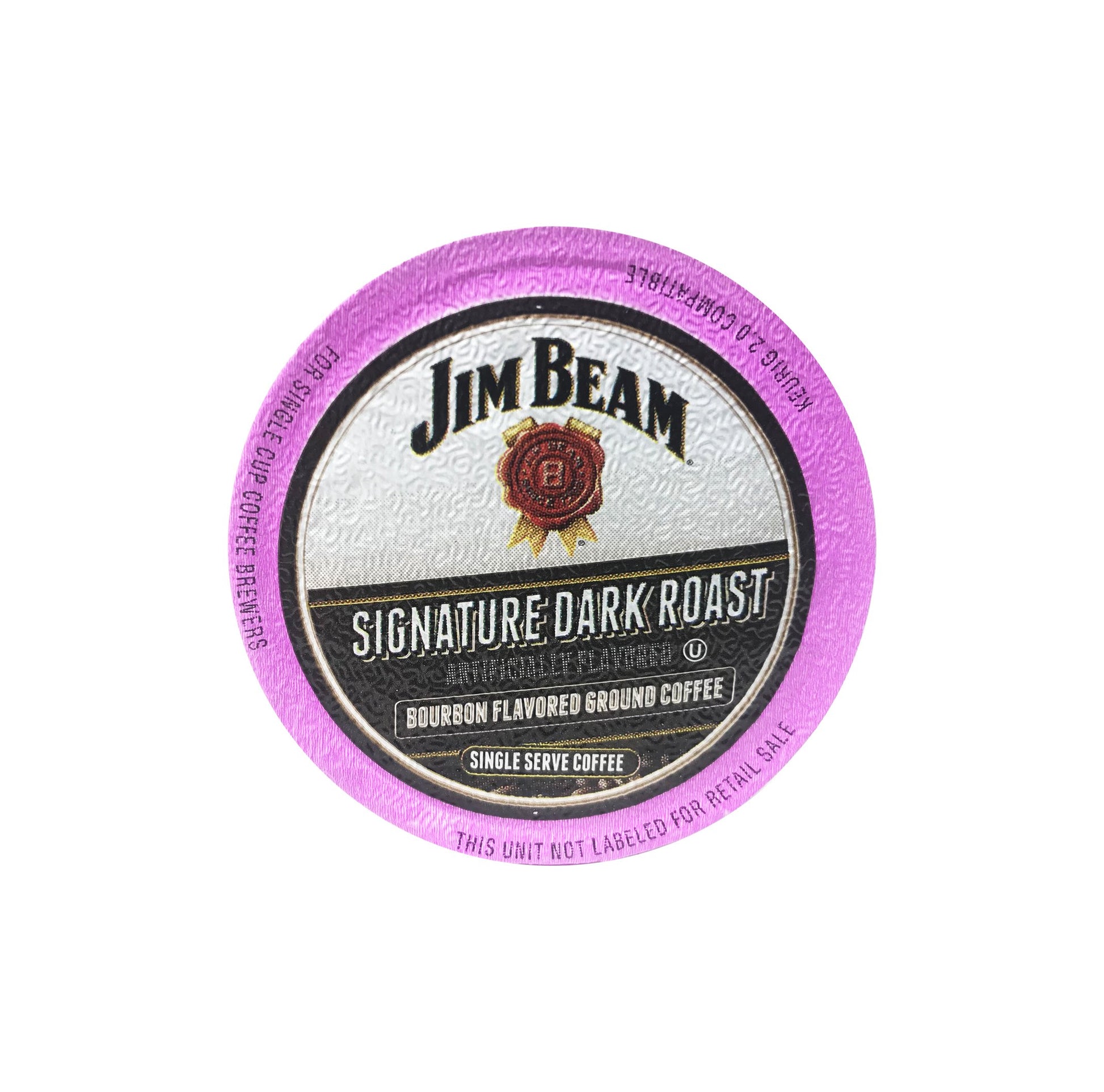 Jim Beam Bourbon Flavored Coffee Pods, 18 Cups, Keurig 2.0 Compatible, Brown