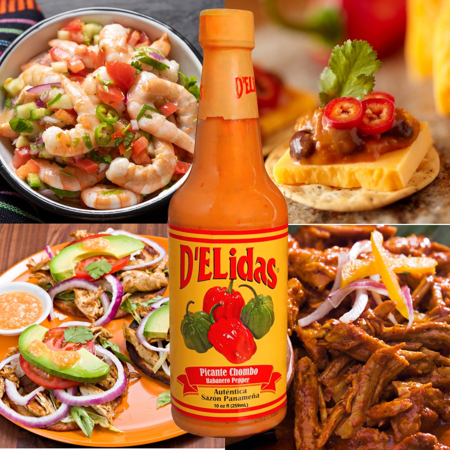 DELidas Habanero Hot Sauce, Non-GMO, Keto Friendly, 10 Fl Oz (Pack of 1)