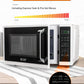 Commercial Chef Small Microwave 09 Cu Ft Countertop Microwave With Digital Display, White Microwave  10 Power Levels, Outstandin