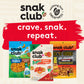 Snak Club Hot and Spicy Peanuts, Chili and Cayenne Pepper Seasoned Nuts, Gluten-Free and Kosher Snack, 7.5 oz Resealable Bags, 6