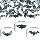 Gyufise 60Pcs Edible Halloween Bat Cupcake Toppers Edible Wafer Paper Bat Halloween Cupcake Picks For Baby Shower Kids Halloween