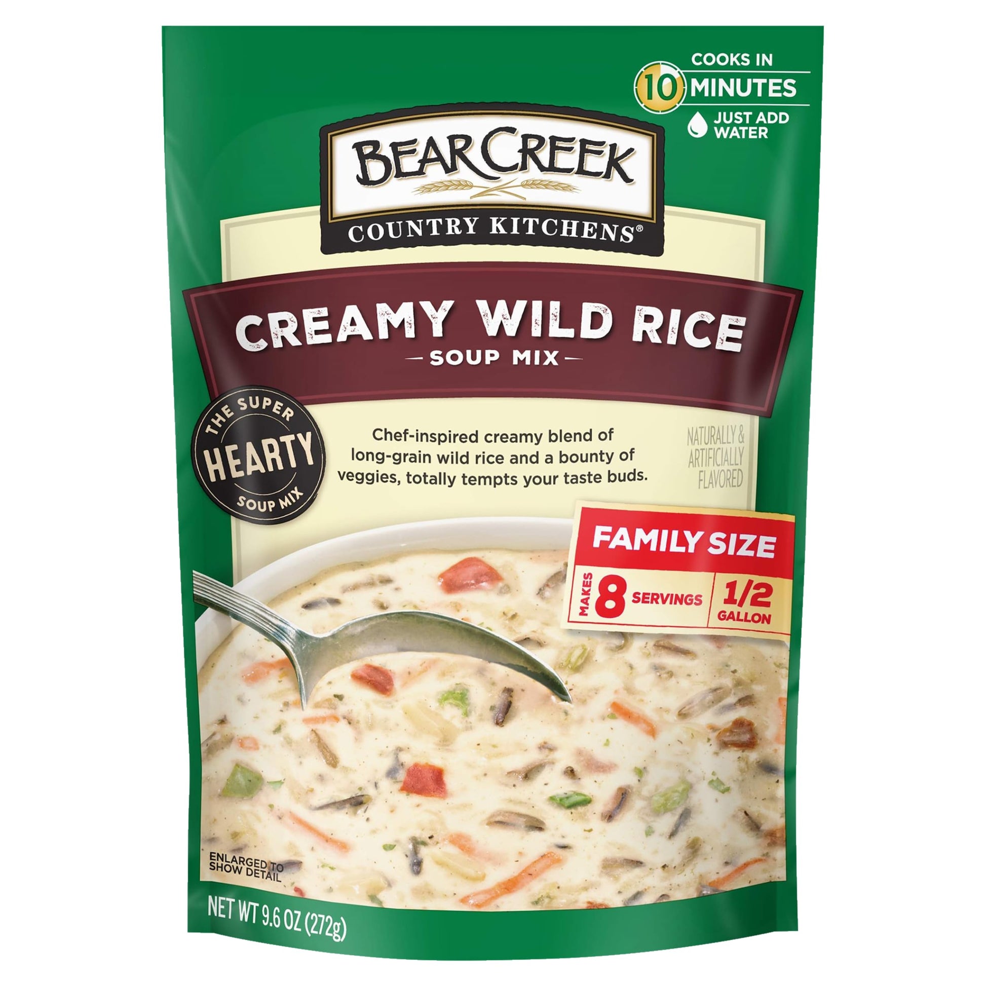 Bear Creek Soup Mix, Creamy Wild Rice, 9.6 Ounce (Pack of 6)