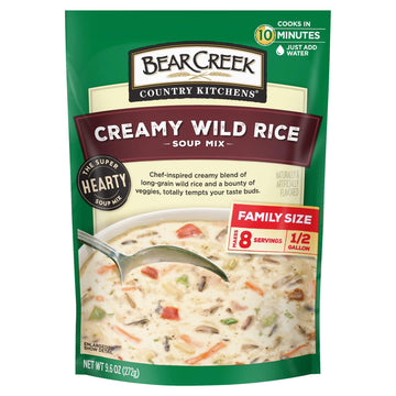 Bear Creek Soup Mix, Creamy Wild Rice, 9.6 Ounce (Pack of 6)