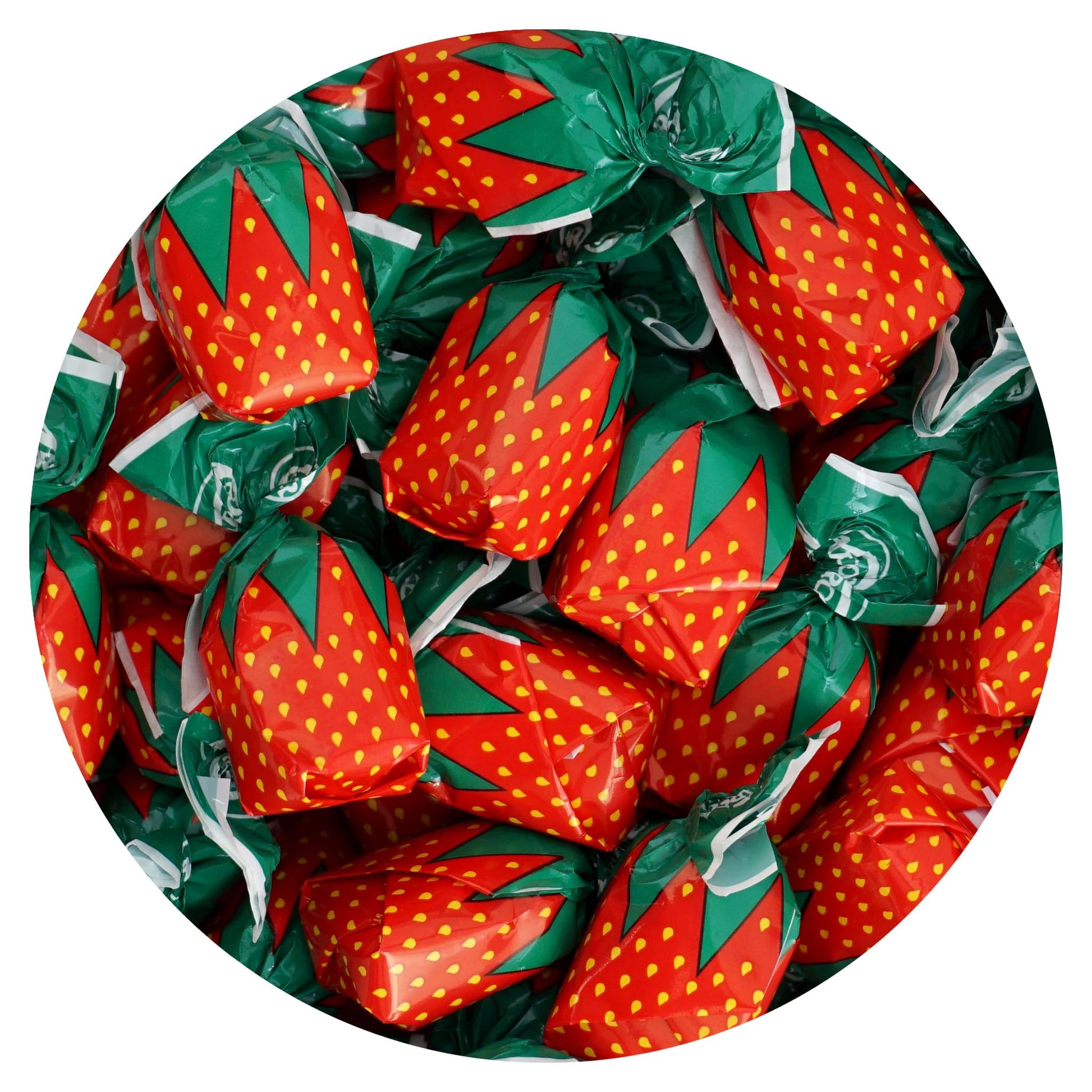 Strawberry Bon Bons Hard Candy, 5 Pound (Approx. 375 pcs.), Arcor Strawberry Candy Individually Wrapped, Strawberry Candy, The H