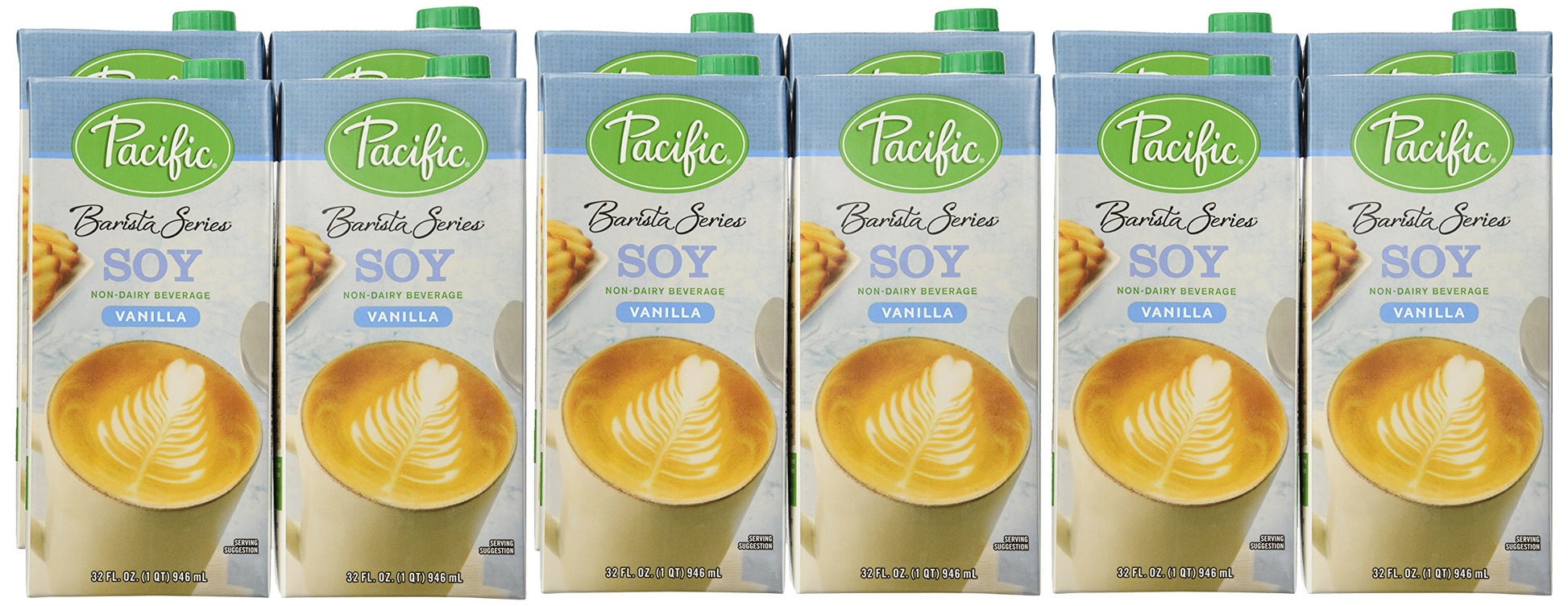 Pacific Natural Foods Soy Blenders, Vanilla, 32-Ounce Containers (Pack of 12)