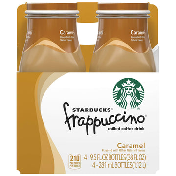 Starbucks Frappuccino Coffee Drink, Caramel, 9.5 Oz (4 Pack)