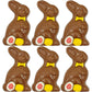Fruidles Milk Chocolate Easter Bunny Holiday Treats, Decorated Solid Smooth Milk Chocolate, Party Bag Fillers, Individually Boxe