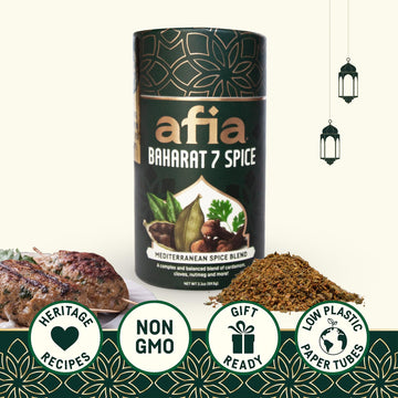 Afia - Baharat Spice Blend | Baharat 7 Spice Mix For Kofta, Kebab, Grilled Meat Seasoning | Premium Seasoning With Top Notes Of