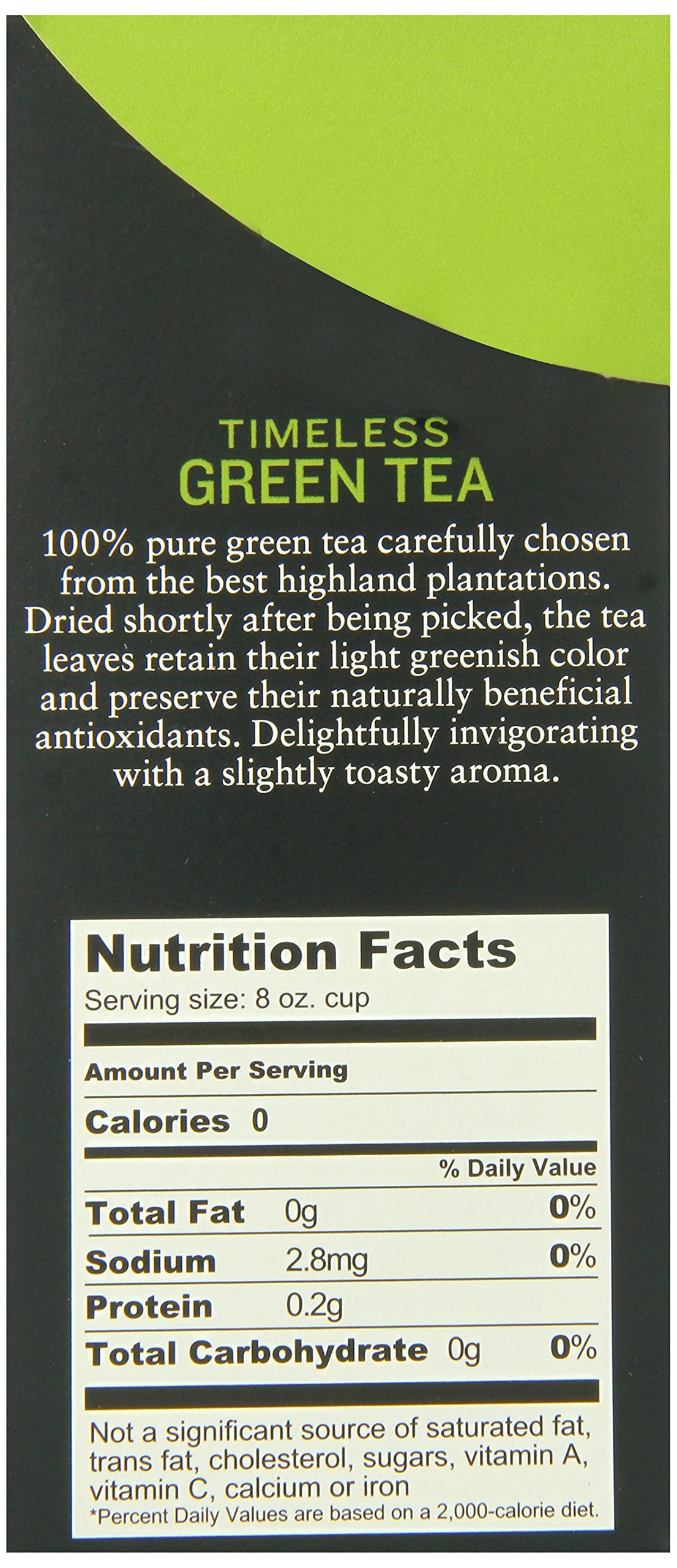 Wissotzky Signature Collection Tea Timeless Green Tea, 1.41 Ounce