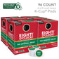 Eight OClock Coffee Decaf K-Cup Pods, Medium Roast, 96 Count, 24 Count (Pack of 4), Coffee