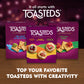 Toasteds Flatbreads Crackers, Party Snacks, Lunch Snacks, Sea Salt and Olive Oil, 8.7oz Box (1 Box)