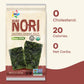 KIMNORI Seasoned Sea  Snacks - Organic Korean BBQ Flavor, 24 Packs, 4g Each, 100% Natural Laver, Roasted Crispy