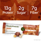 Simply Protein - Peanut Butter Chocolate Crispy Bars - Plant Based Protein Bars - Low Carb  Low Sugar  High Fiber - 13g Protein  2g Sugar  7g Fiber - Vegan  Gluten Free  Non GMO  Kosher - 24 Bars