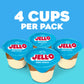 Jell-O Dulce de Leche Artificially Flavored Zero Sugar Ready-to-Eat Pudding Snack Cups, 4 ct Cups