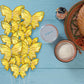 Aimtohome Butterfly Cupcake Toppers Set Of 48 3D Gold Butterfly Cake Topper With Pearls For Cake Decorations, Mixed Size