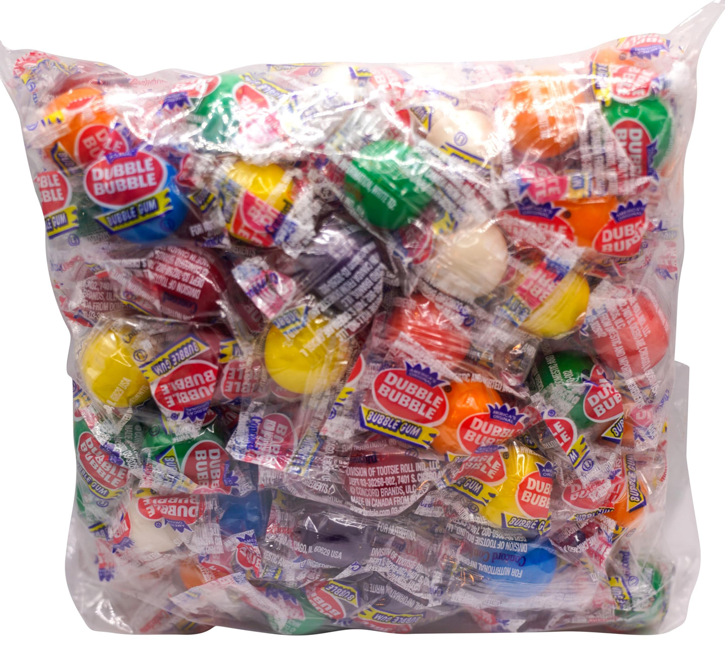 Assorted Individually Wrapped Gumballs - 100 Pieces Of Fresh Assorted Fruit Flavor Gumballs
